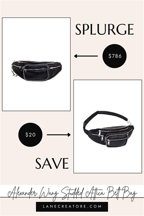 alexander wang belt bag dupe